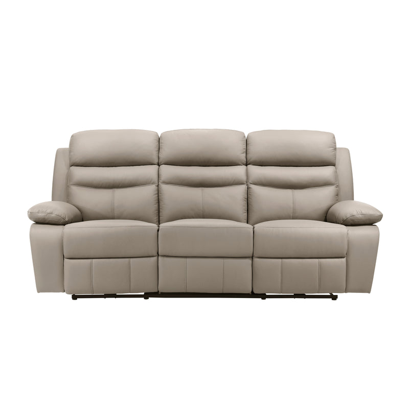 Hancock Power Double Reclining Sofa in Beige - 9628LTE-3PW