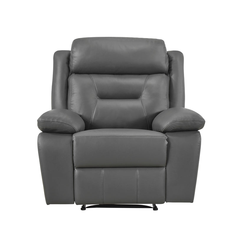 Laconia Reclining Chair in Gray - 9629DGY-1