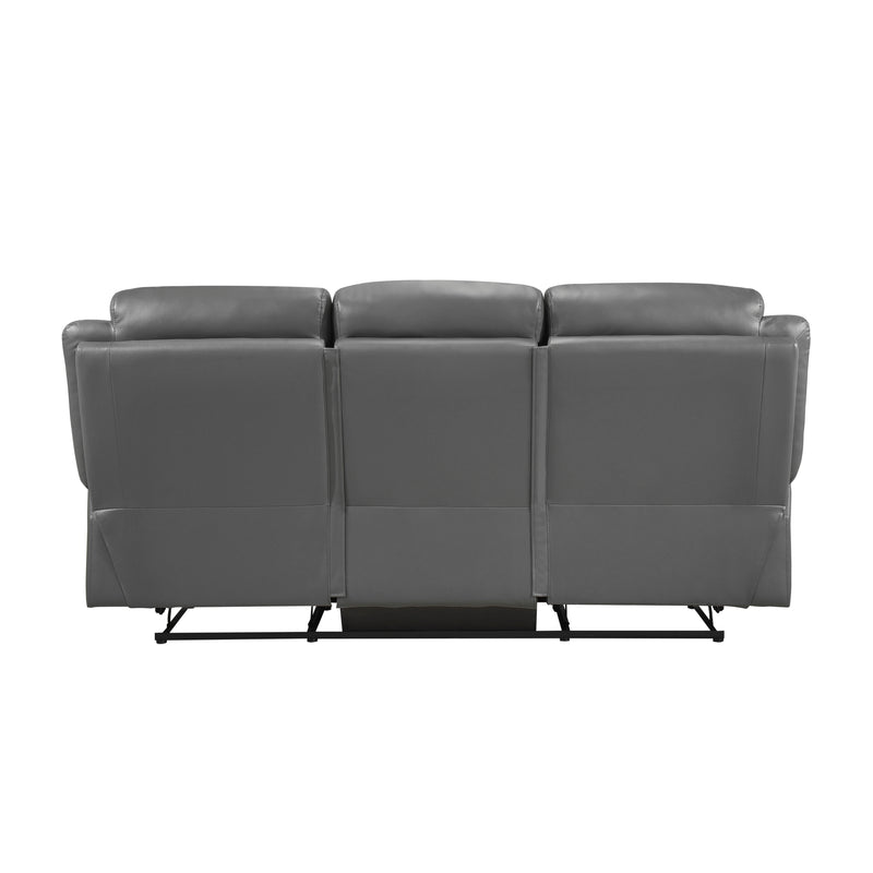 Laconia Double Reclining Sofa in Gray - 9629DGY-3