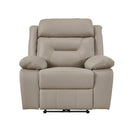 Laconia Power Reclining Chair - Brown - Leather