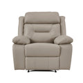 Laconia Reclining Chair - Brown - Faux Leather