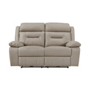 Laconia Power Double Reclining Love Seat - Brown - Leather
