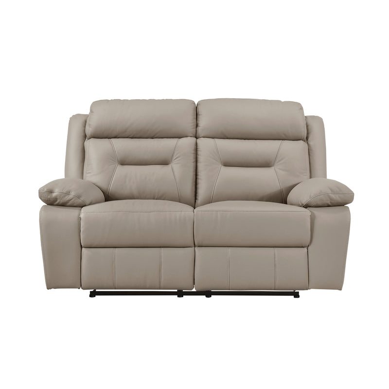 Laconia Double Reclining Loveseat in Brown - 9629LTE-2