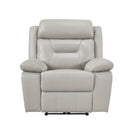Laconia Power Reclining Chair - Gray - Leather