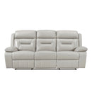 Laconia Double Reclining Sofa in Gray - 9629SVE-3