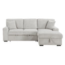 Marsh 2-Piece Sectional with Right Chaise in Gray - 9633MNB*22LRC