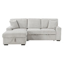 Marsh 2-Piece Sectional with Left Chaise in Gray - 9633MNB*2LC2R