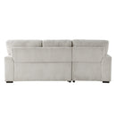 Marsh 2-Piece Sectional with Left Chaise in Gray - 9633MNB*2LC2R