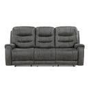 Oberon Double Reclining Sofa - Gray