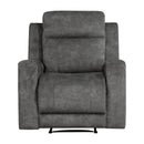 Yates Reclining Chair in Brown/Gray - 9635DG-1