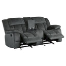 Laurelton Double Glider Reclining Love Seat With Center Console