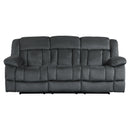 Laurelton Double Reclining Sofa in Gray - 9636CC-3