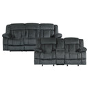Laurelton 2pc Set: Sofa, Love in Gray - 9636CC*2