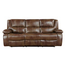 Ellicott Double Reclining Sofa in Brown - 9639BR-3