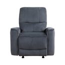 Artem Power Rocker Reclining Chair in Gray - 9645DG-1PW