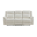 Dean Double Reclining Sofa - Beige