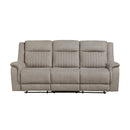 Dean Double Reclining Sofa - Brown