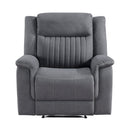 Dean Reclining Chair in Gray - 9646GY-1
