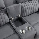 Dean Double Reclining Love Seat With Center Console