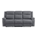 Dean Double Reclining Sofa - Gray