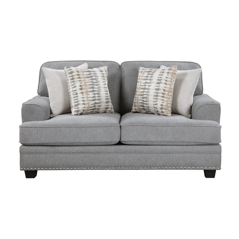 Bradford Loveseat in Gray - 9648GY-2