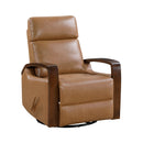 Margerie Swivel Glider Reclining Chair - Brown