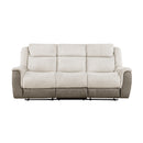Harriette Double Reclining Sofa - Beige