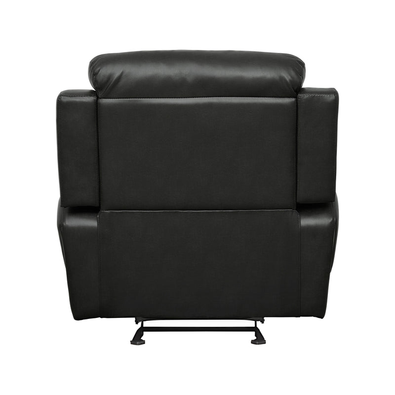 Marille Glider Reclining Chair in Black - 9724BLK-1