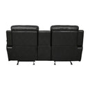 Marille Double Glider Reclining Love Seat With Center Console