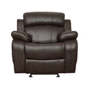 Marille Glider Reclining Chair in Brown - 9724BRW-1