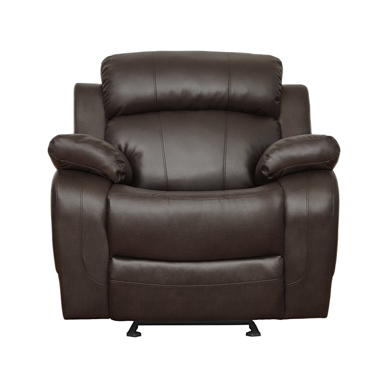 Marille Glider Reclining Chair in Brown - 9724BRW-1