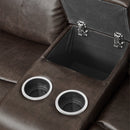 Marille Double Glider Reclining Love Seat With Center Console