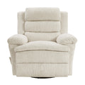 Oxford Swivel Glider Reclining Chair - Beige