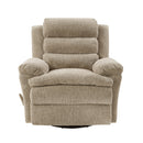 Oxford Swivel Glider Reclining Chair - Brown