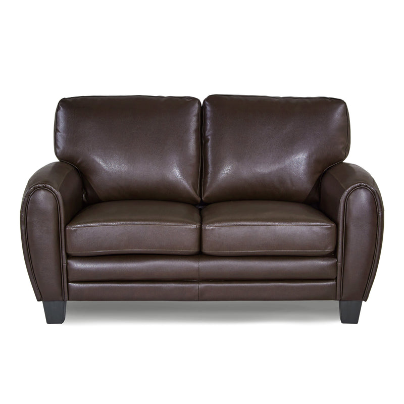 Rubin 2pc Set: Sofa, Love in Brown - 9734DB*2