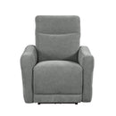 Edition Power Lay Flat Reclining Chair with Power Headrest and USB Port in Gray - 9804DV-1PWH