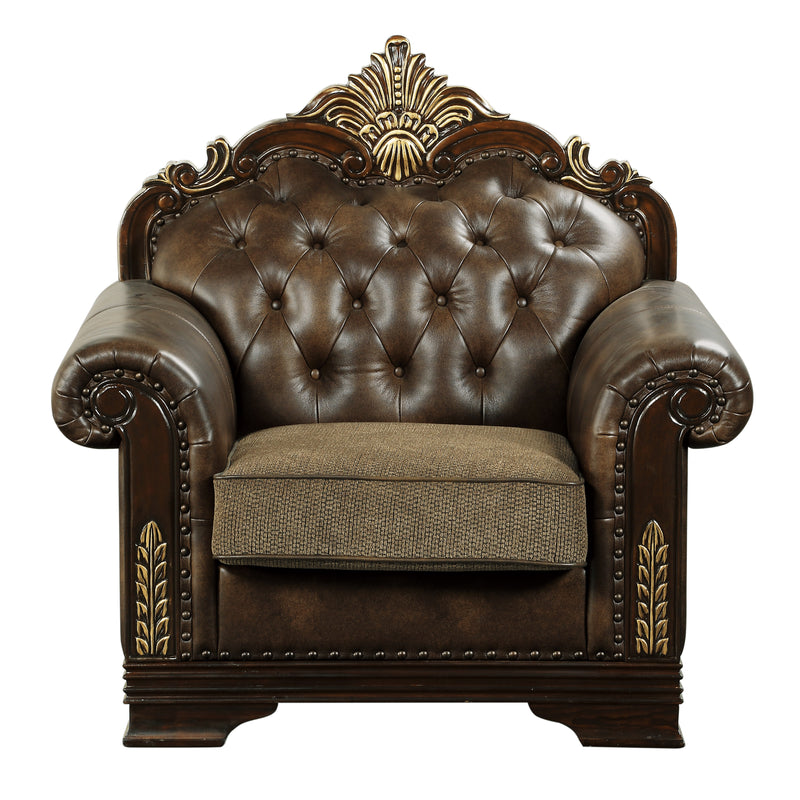 Croydon (2)Chair in Brown - 9815-1*