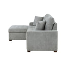 Waitsfield 2-Piece Sectional with Left Chaise, Pull-out Bed and Hidden Storage in Gray - 9816GY*2LCRL