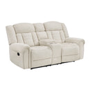 Nutmeg Double Reclining Love Seat With Center Console