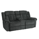 Nutmeg Double Reclining Love Seat With Center Console