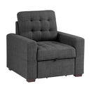 Mccafferty Chair With Pull-Out Ottoman-9916dg-1