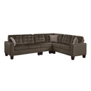 Lantana 2-Piece Reversible Sectional in Brown - 9957CH*SC