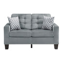 Lantana 2pc Set: Sofa, Love in Gray - 9957GY*2
