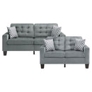 Lantana 2pc Set: Sofa, Love in Gray - 9957GY*2
