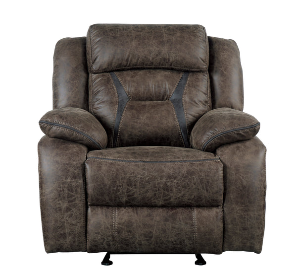 Madrona Hill Glider Reclining Chair in Brown - 9989DB-1