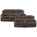 Madrona Hill 2pc Set: Sofa, Love in Brown - 9989DB*2