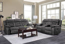 Madrona Hill Double Reclining Sofa in Gray - 9989GY-3