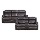Yerba 2pc Set: Sofa, Love in Brown - 9990DB*2