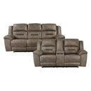 Hazen 2pc Set: Sofa, Love in Brown - 8538BR*2