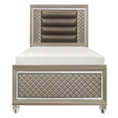 Loudon Twin Platform Bed in Gold/Silver/Champagne - B1515T-1